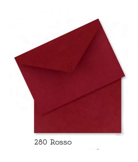 INVITO+BS.NATUR.PAPETERIE 9*14 ROSSO 10P