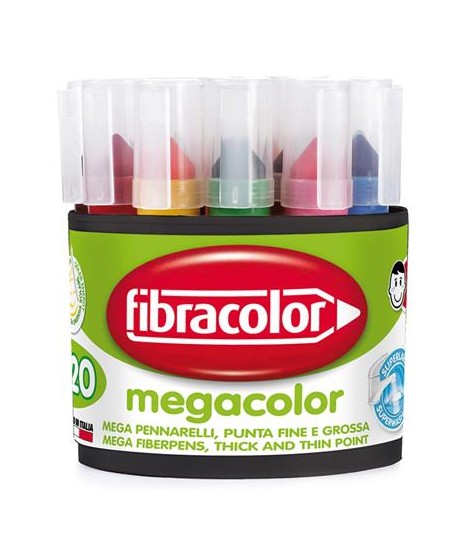 PENNAREL.FIBRACOLOR MEGACOLOR 20PZ