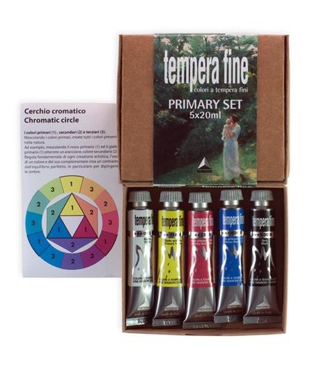 TEMPERA MAIMERI FINE SET 5 COL PRIMARI