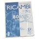 RICAMBIO QUAXIMA FORATO A4 80G 80FF 5MM