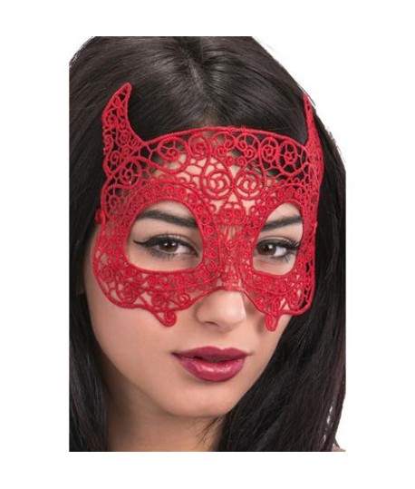 MASCHERA DIAVOLETTO IN MACRAME' CT1698