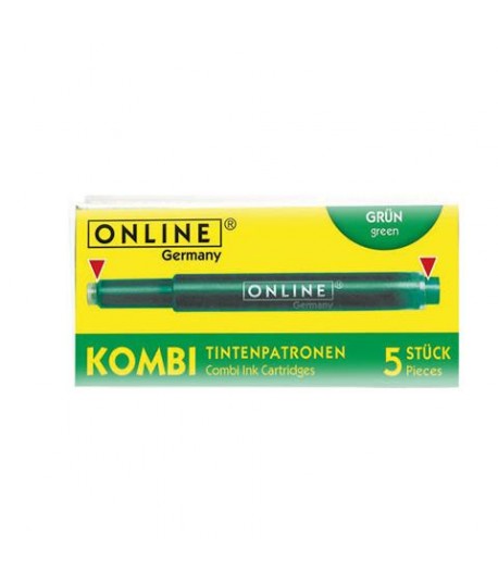 CARTUCCIA STILO ONLINE KOMBI VERDE 5PZ