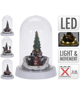 SCENA NATALE CUPOLA LED 18CM ACD003030