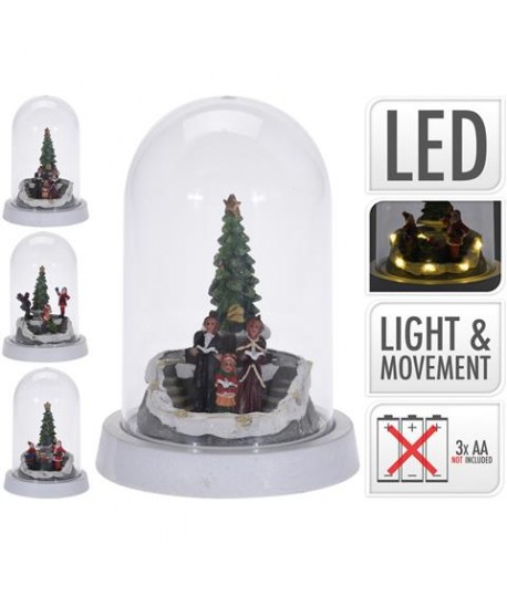 SCENA NATALE CUPOLA LED 18CM ACD003030