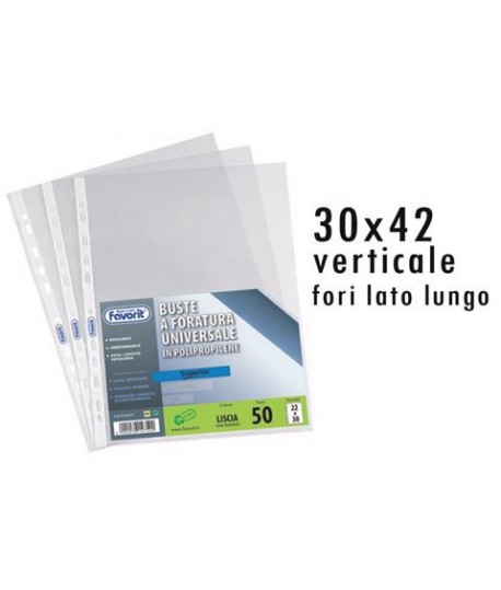 BUSTA FORI FAVOR LISCIO 30X42 PP15 10PZ