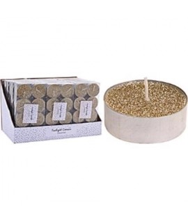 CANDELA T/LIGHT GLIT.ORO 8PZ ACC004120