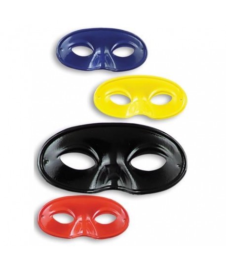 MASCHERA DOMINO PLASTICA COLORATA 1202CT