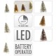 GHIRLANDA LED 6 ALBERI 12L BATTERIA