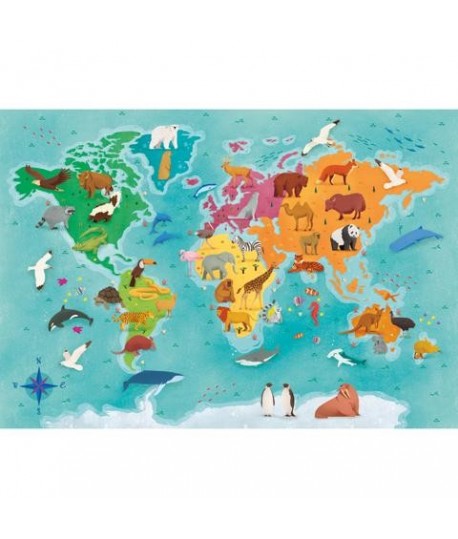 CLEMENTONI 29063 PZL.250PZ MAPPA ANIMALI