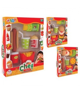 GLOBO 39567 SET FAST FOOD CHEF ITALIA