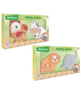 GLOBO 39929 PUZZLE LEGNO ANIMALI 2PZ