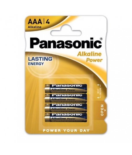 PILE ALKALINE PANASONIC AAA 1,5V 4PZ