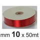 NASTRO DOPPIO RASO B110 MM10 ROSSO 50M