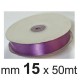 NASTRO DOPPIO RASO B115 MM15 VIOLA 50M