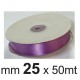 NASTRO DOPPIO RASO B125 MM25 VIOLA 50M