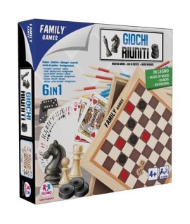 GLOBO 40612 GIOCHI RIUNITI LEGNO 6 IN 1