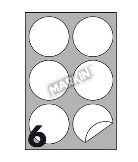 ETICHETTE MARKIN R315 D.80MM 6X 100FF