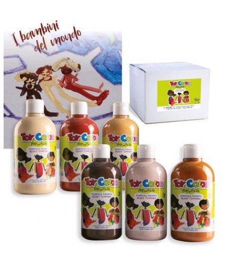 TEMPERA BAMBINI DEL MONDO 568 500ML 6PZ