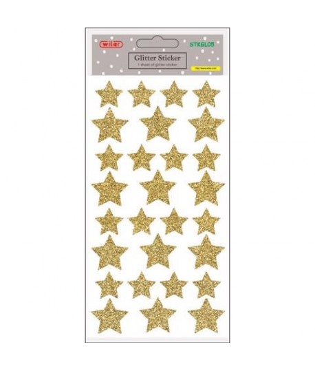 STICKERS WILER STELLINE GLITTER ORO