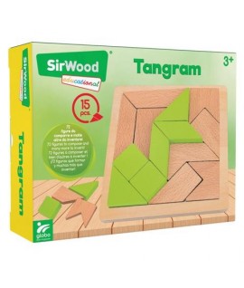 GLOBO 40896 GIOCO TANGRAM LEGNO 15PZ