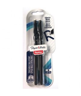 PENNA SFERA PAPERMATE REPLAY NERO BL.2