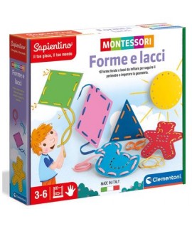 CLEMENTONI MONTESSORI 16363 FORME/LACCI