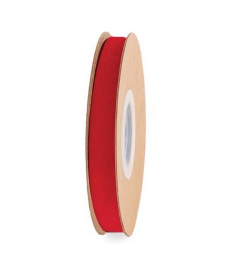 NASTRO VELLUTO ROSSO MM15X10MT 22751