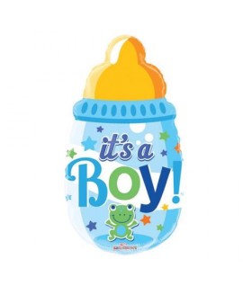 MYLAR SAGOMA BIBERON 20" IT'S A BOY