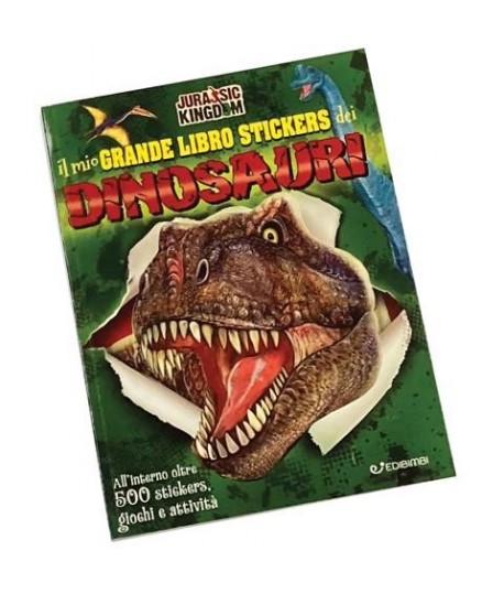 EDICART GRANDE LIBRO STICKERS DINOSAURI