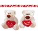 PELUCHE ORSO BIANCO C/CUORE CM.15 7291